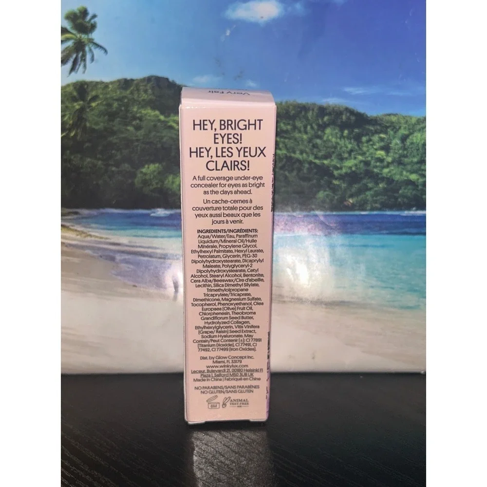 Winky Lux Peeper Perfect Under-Eye Concealer Very Fair Full Coverage 10ml NEW